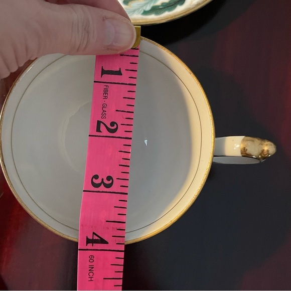 Shafford Japan Teal Green Leaf Teacup & Sauce - Picture 9 of 11